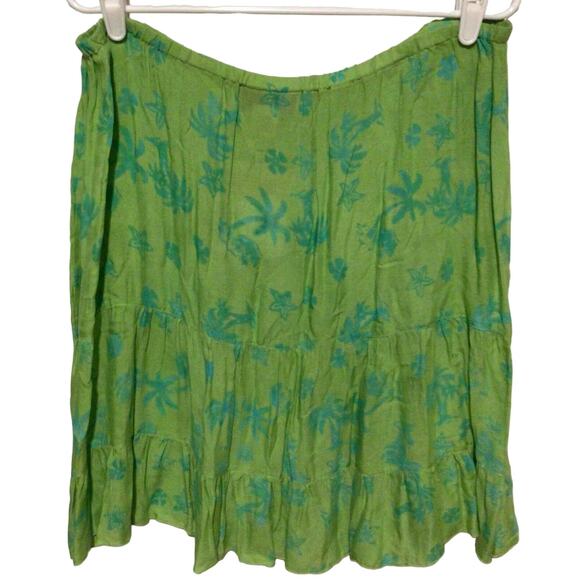 Nomadic Traders NTCO Key Lime Green Boho Maxi Skirt Women’s XL NWT - Picture 3 of 5